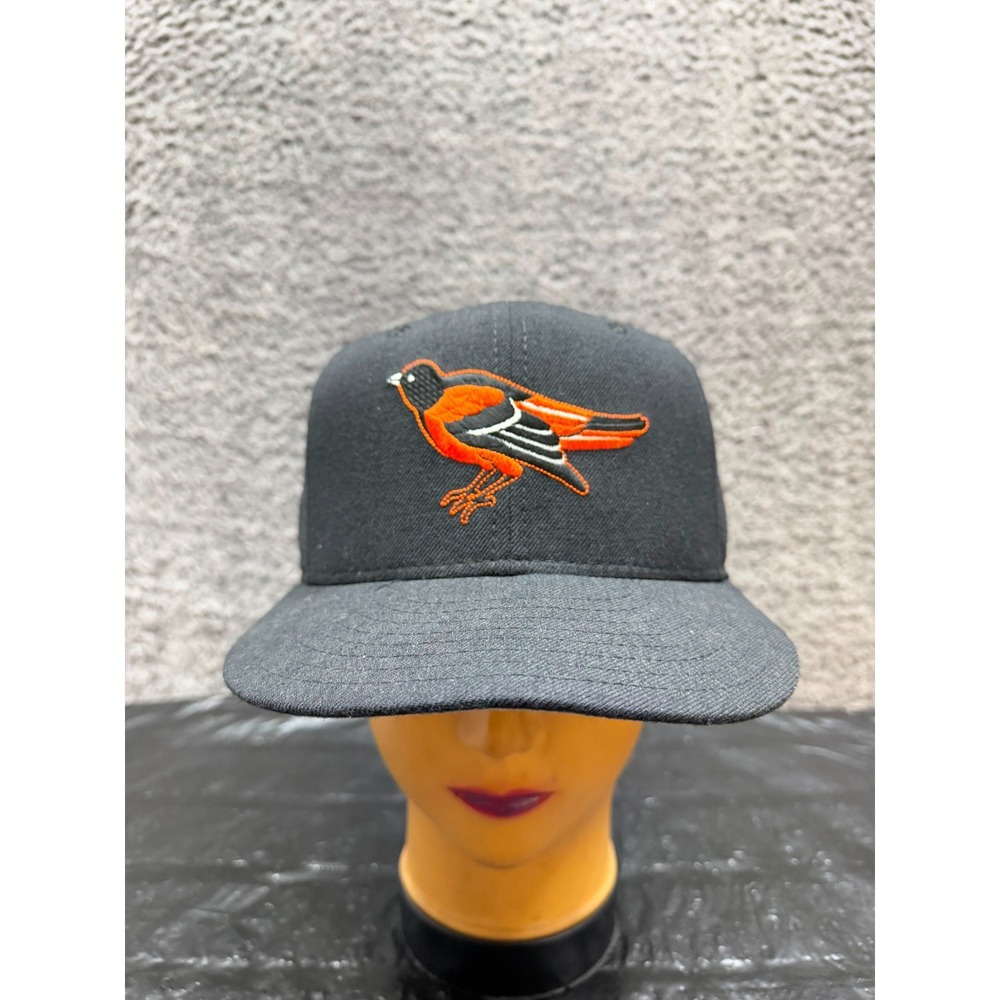 Vintage New Era Diamond Collection Baltimore Orioles Wool Fitted Cap Size 7 3/8